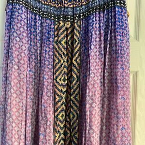 Anthropologie Tanvi Tedia                 Blue and Purple Maxi Skirt